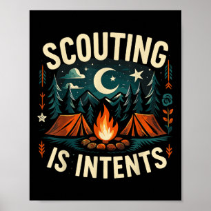 Poster Camping Scouting Est Intérieur Scout Camper