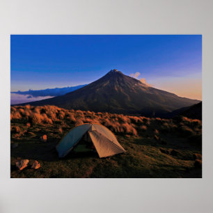 Poster Camping Taranaki