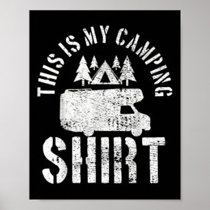 Poster Camping Trailer Camper Van Mobile Home Caravan Mot