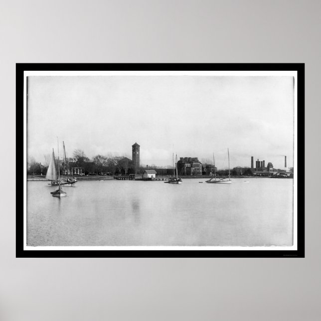 Poster Campus de l'Institut Hampton en Virginie 1899 (Devant)