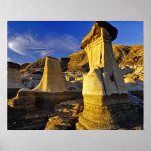 Poster Canada, Alberta, Drumheller. Hoodoos.