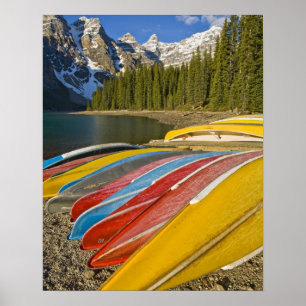 Poster Canada, Alberta, parc national Banff, Moraine