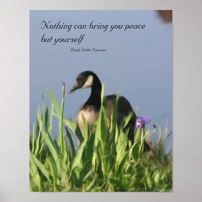 Poster Canada Goose Inner Peace Citation Inspirante (Devant)