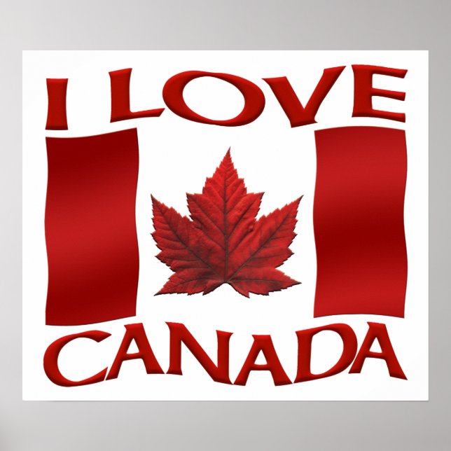 Poster Canada I Love Poster Canada Souvenir Poster (Devant)