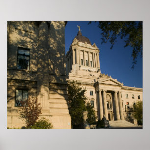 Poster Canada, Manitoba, Winnipeg : bâtiment législatif d
