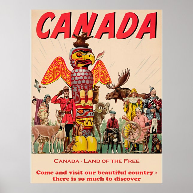 Poster Canada - Pays des Libres (Devant)