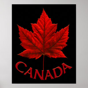 Poster Canada Souvenir Feuille d'érable du Canada