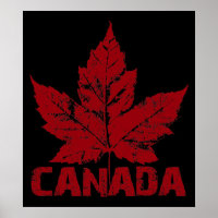 Poster Canada Souvenir Feuille d'érable du Canada