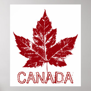 Poster Canada Souvenir Feuille d'érable du Canada