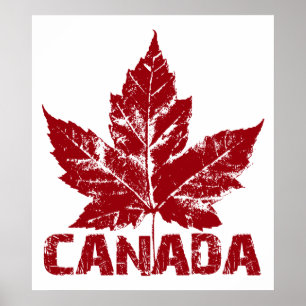 Poster Canada Souvenir Feuille d'érable du Canada
