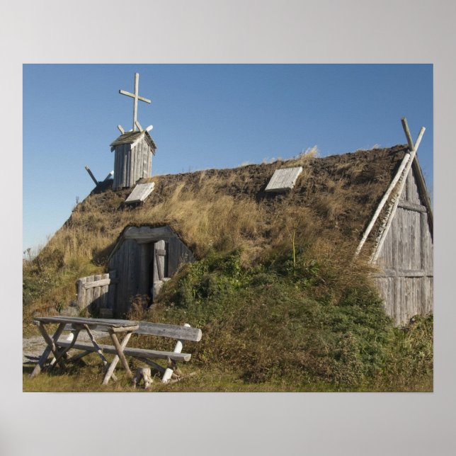 Poster Canada, Terre-Neuve-et-Labrador, L'Anse Aux (Devant)