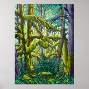 Poster canadien de peinture paysagère par Kim Hunt