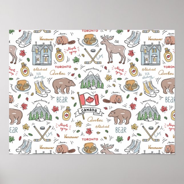 Poster canadien Doodles (Devant)