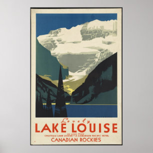 Poster canadien Vintage voyage et imprimés rétros