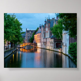 Poster Canal à Bruges