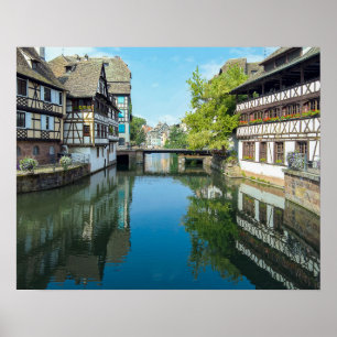 Poster canal à Strasbourg France