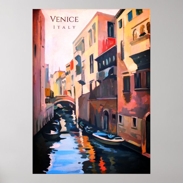Poster Canal à Venise Italie (Devant)