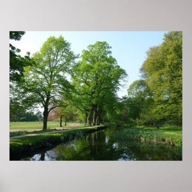 Poster Canal - Bute Park, Cardiff (Devant)