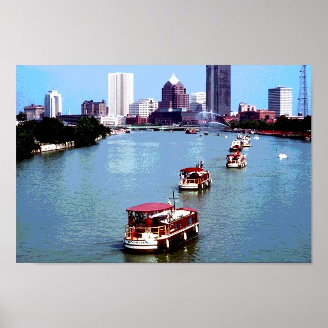 Poster Canal de New York Rochester (Devant)