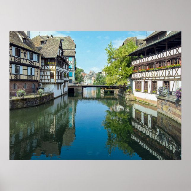 Poster canal de Strasbourg France (Devant)