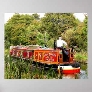 POSTER CANAL NARROWBOATS