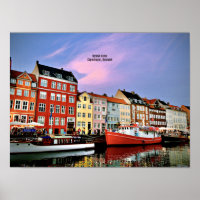 Canal Nyhavn, Copenhague, Danemark