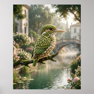 Poster Canal Pistachio Kingfisher