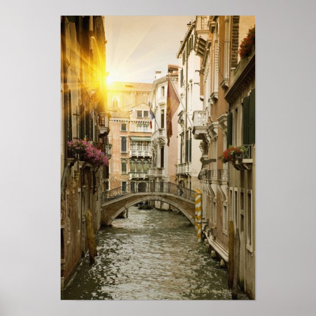 Poster Canal urbain (Devant)