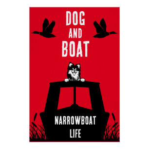 Poster Canalbateau Narrowboat Vie