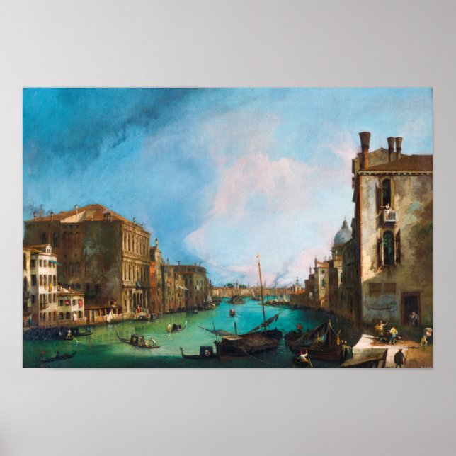 Poster Canaletto : Grand Canal Venise (Devant)