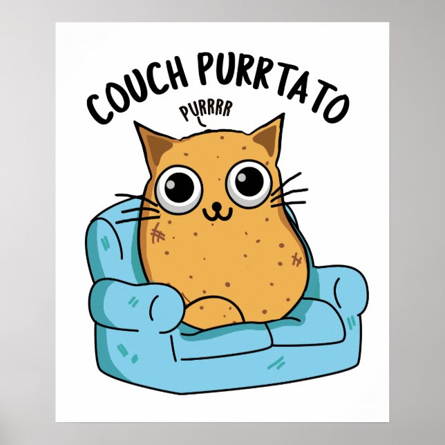 Poster Canapé Purtato Funny Pun de pommes de terre (Devant)