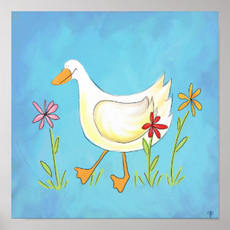 Poster Canard à ressort