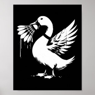 Poster Canard Avec Navette - Drôle Graphique Amoureux Bad