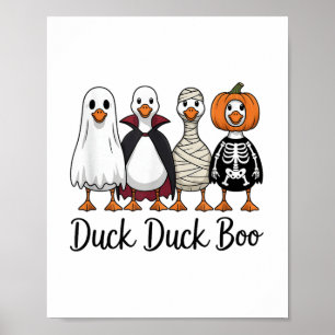 Poster Canard Boo Drôle Oie Drôle Costume d'Halloween _1