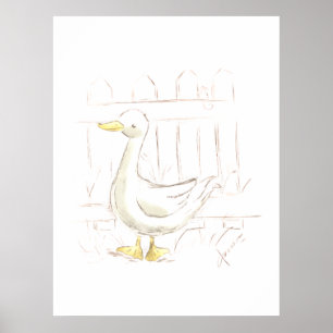 Poster Canard de conte de fées