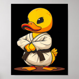 Poster Canard en caoutchouc Karaté Motif Taekwondo Jiu-ji