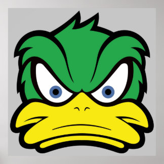 Poster Canard en colère