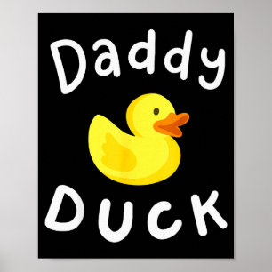 Poster Canard Papa Anniversaire Canard en Caoutchouc Amou
