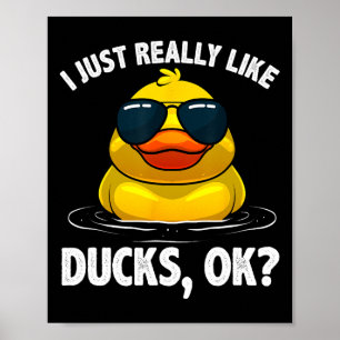 Poster Canards cool Pour Hommes Femmes Amateurs De Canard