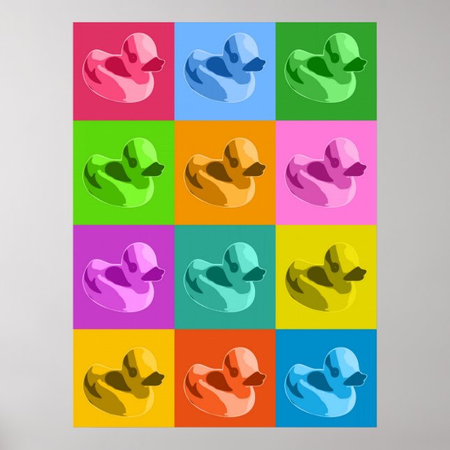 Poster Canards en caoutchouc (Devant)