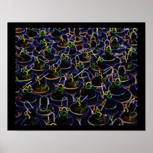 Poster Canards en caoutchouc Cool brillants avec des nuan
