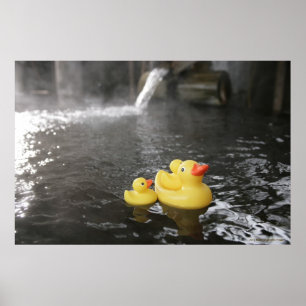Poster Canards en caoutchouc japonais