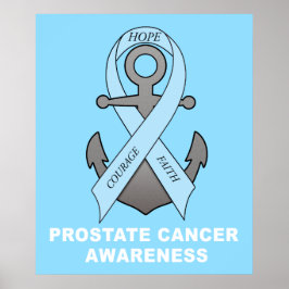 Poster Cancer de la prostate Ancre de l'espoir