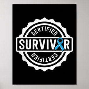 Poster Cancer de la prostate Cadeau de survie pour hommes