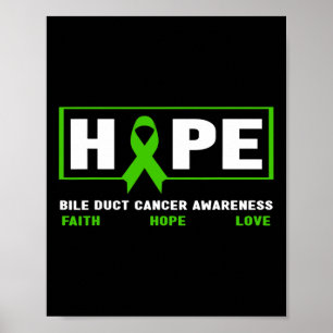 Poster Cancer des canaux - Espoir de sensibilisation au c