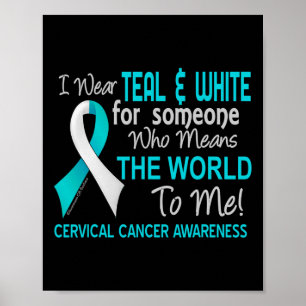 Poster Cancer Du Col Pour Quelqu'Un Qui Signifie Monde Po