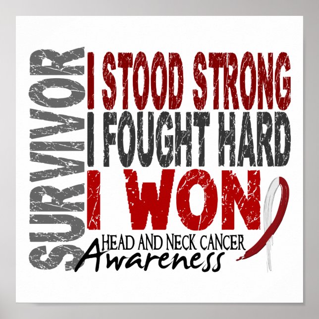 Poster Cancer du cou de la tête 4 du survivant (Devant)