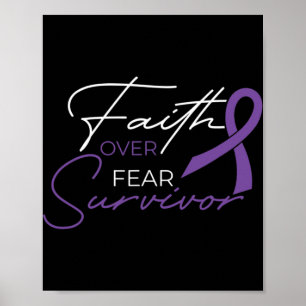 Poster Cancer du pancréas Lutte contre le cancer Ruban 1