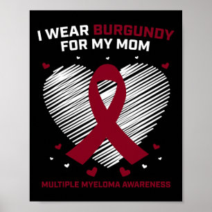 Poster Cancer du sang Je Porte Bourgogne Maman Myélome mu
