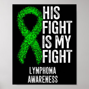 Poster Cancer du Sang Sa lutte est mon combat Lymphoma Aw